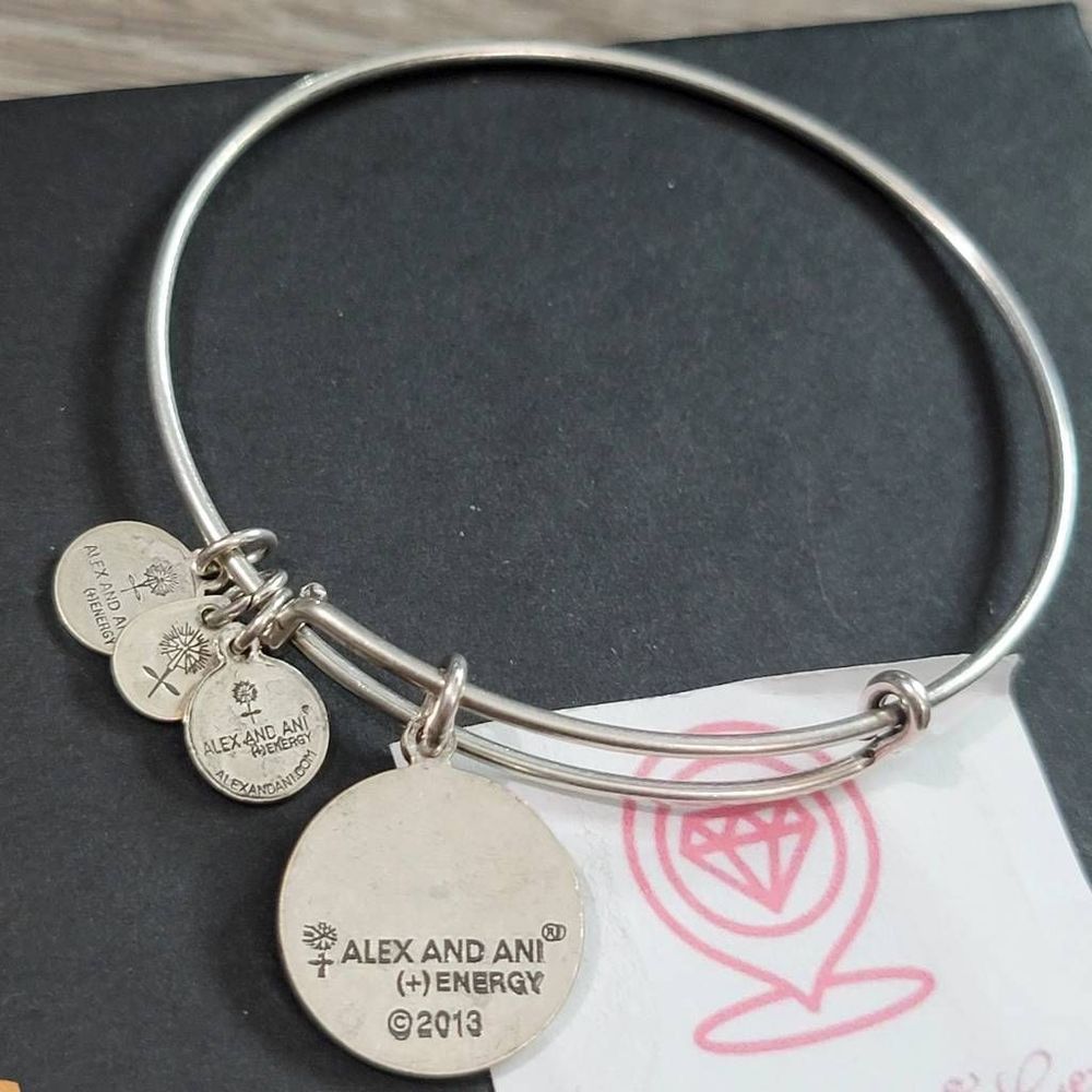 Alex And Ani Letter E Initial Charm Bracelet - image 3